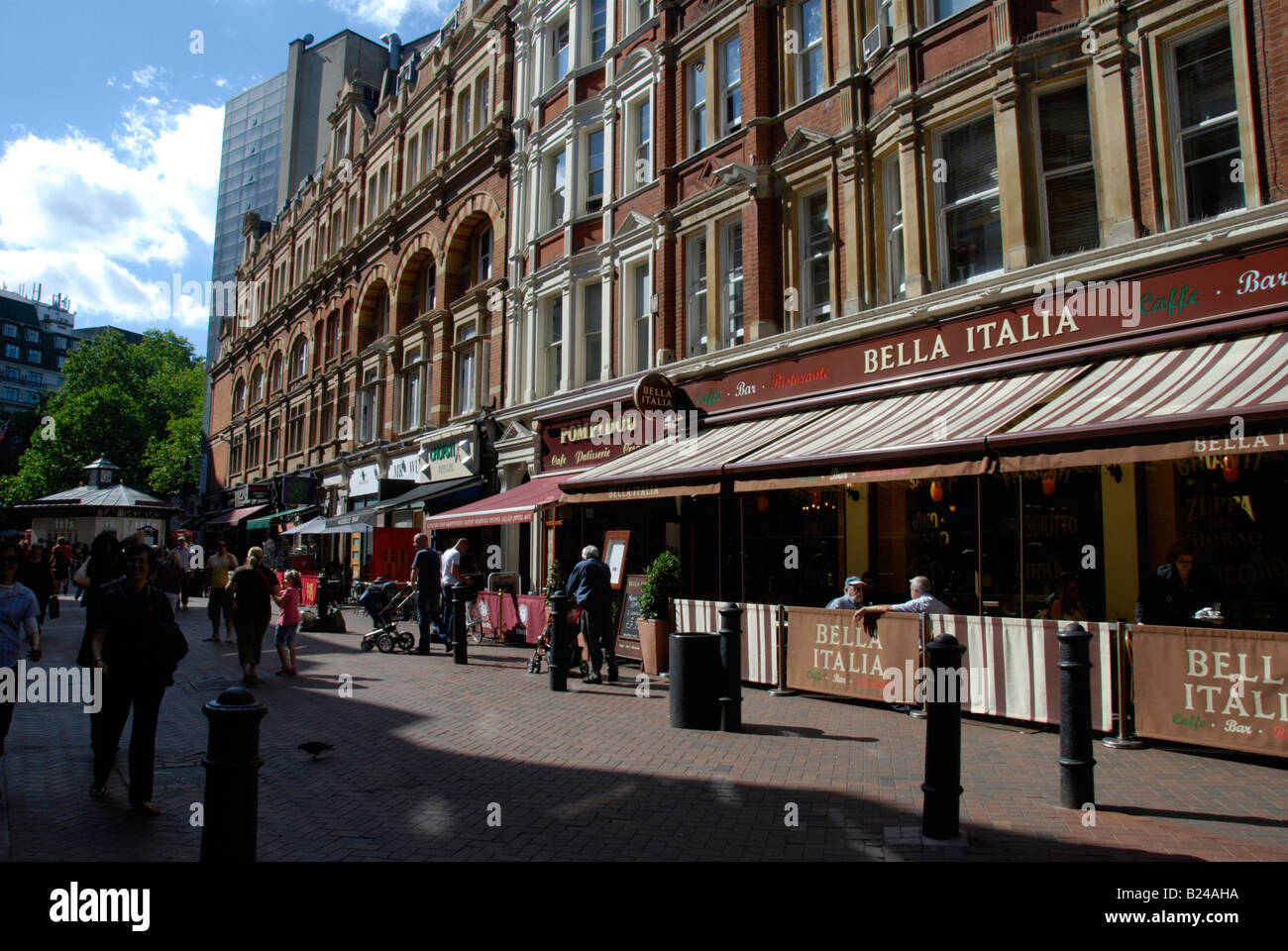 Restaurants und Cafés in Irving Straße zum Leicester Square in London England Stockfoto