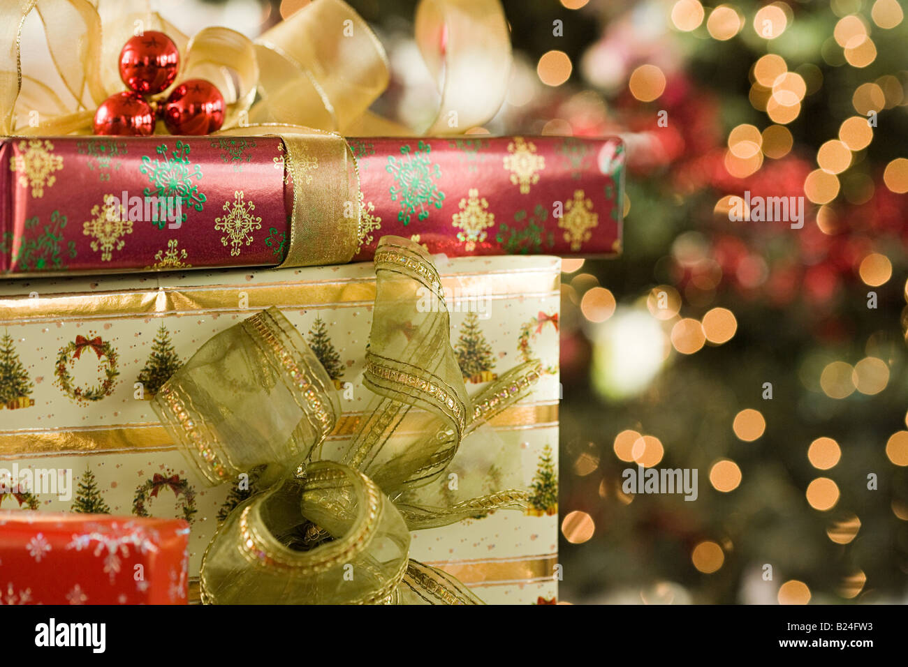 Weihnachtsgeschenke Stockfoto