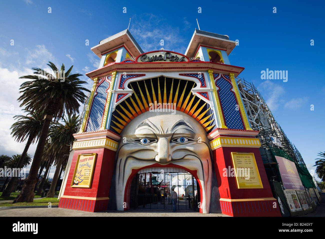 Luna Park - Melbourne, Victoria, Australien Stockfoto
