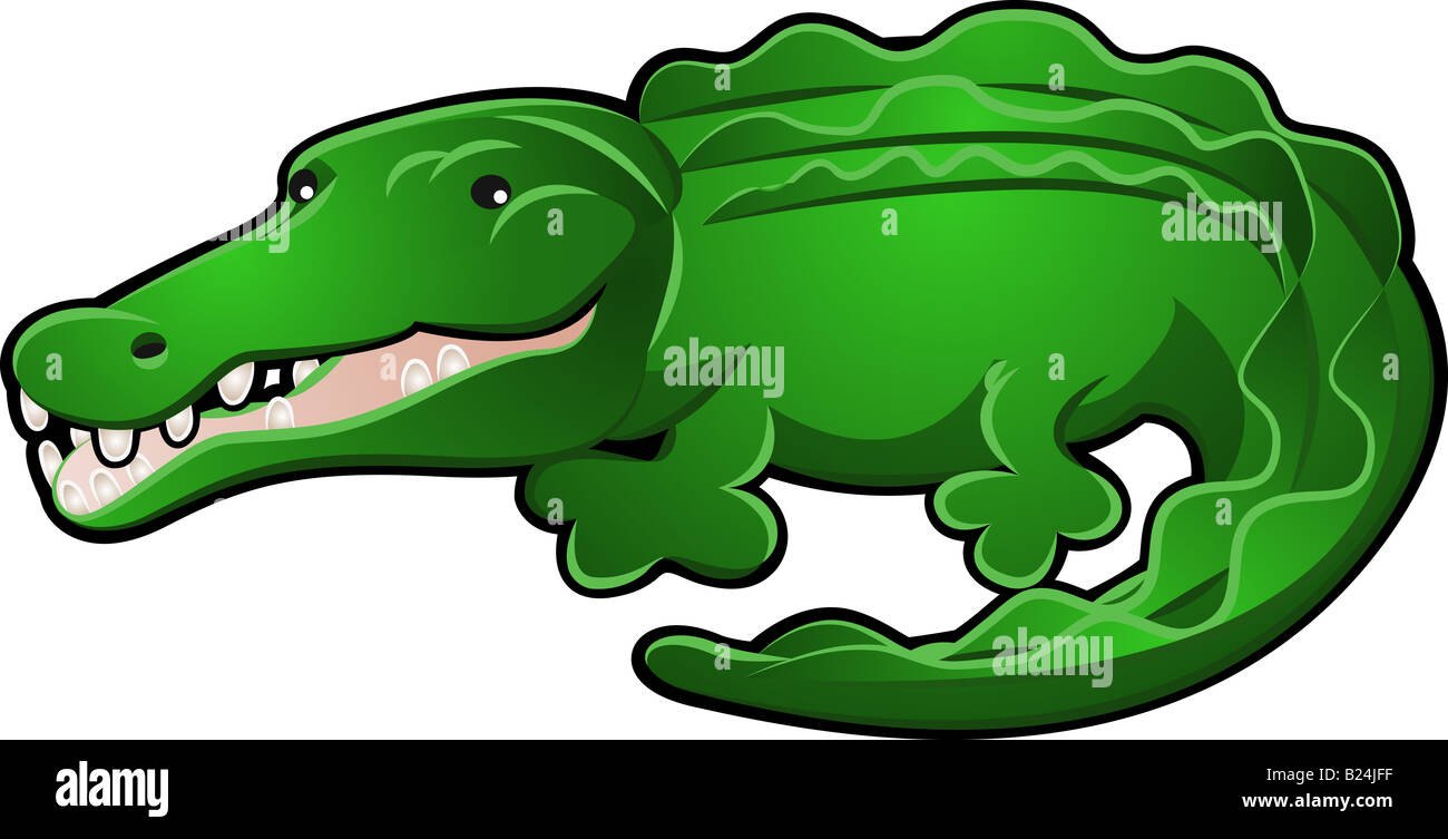 Cocodrilo dibujo animado Ausgeschnittene Stockfotos und -bilder - Alamy