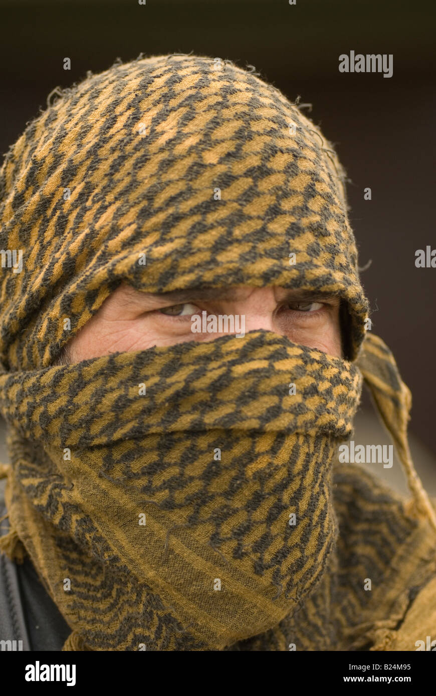 Arabische Shemagh kiffiyeh Stockfoto