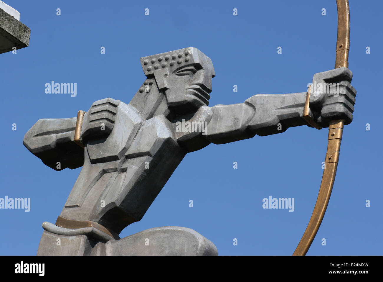 Art-Deco-Bogenschütze am Ostbahnhof Finchley Stockfoto