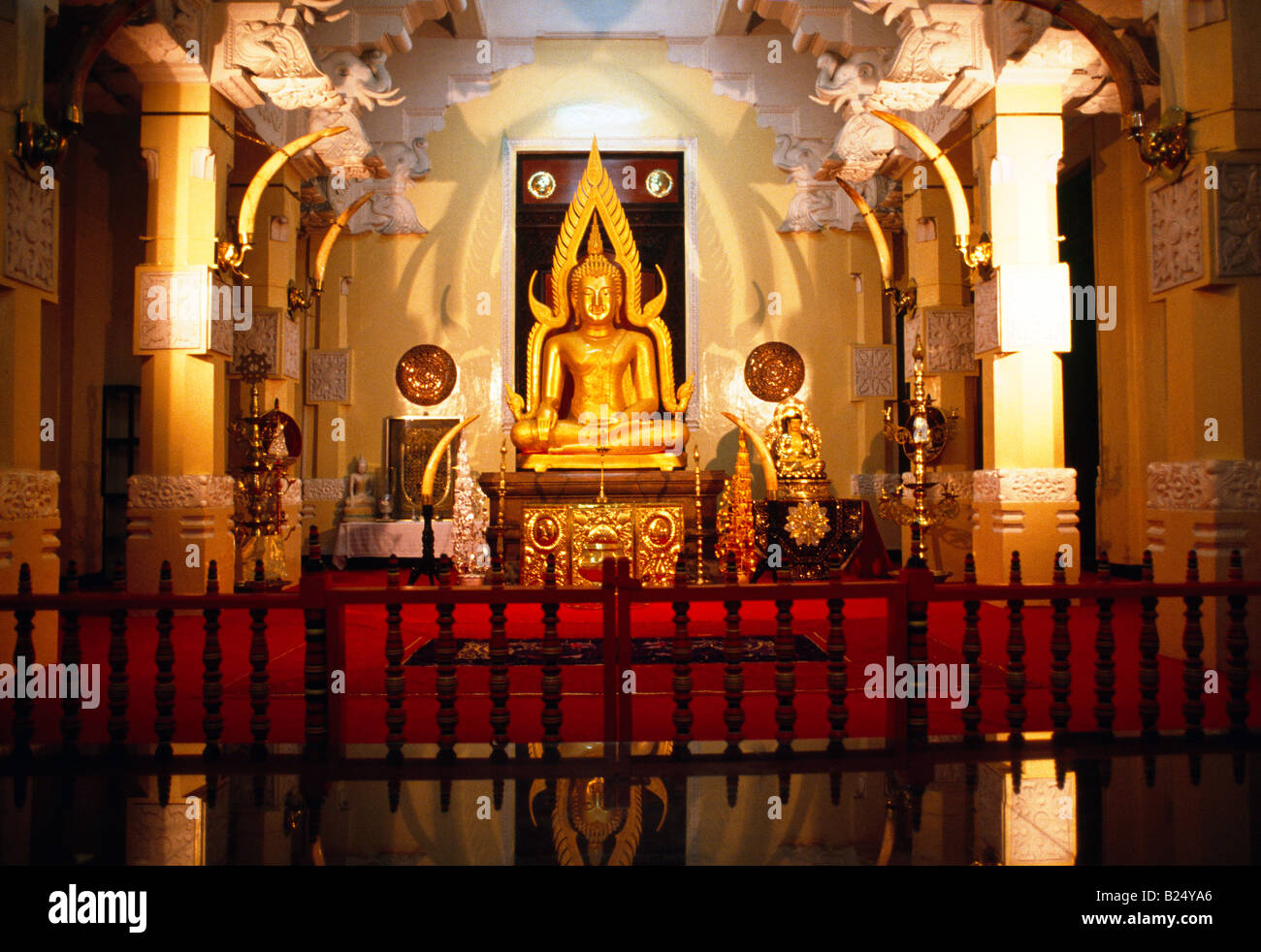 Kandy Sri Lanka Tempel des Zahns buddhistischen Stockfoto