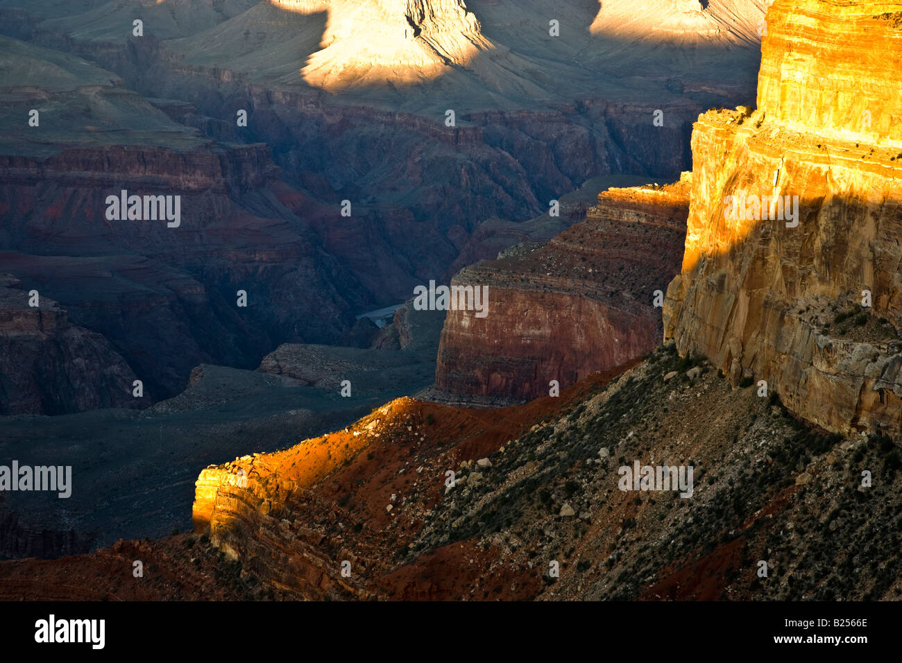 Blick vom Mohave Point in Grand Canyon (South Rim) Stockfoto