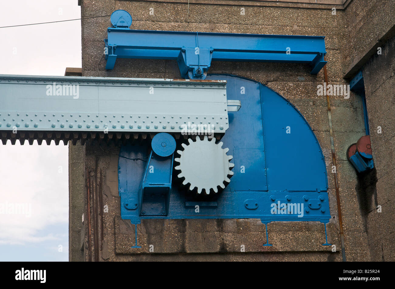Detail der North Bridge auf dem River Hull in Kingston upon Hull Stockfoto