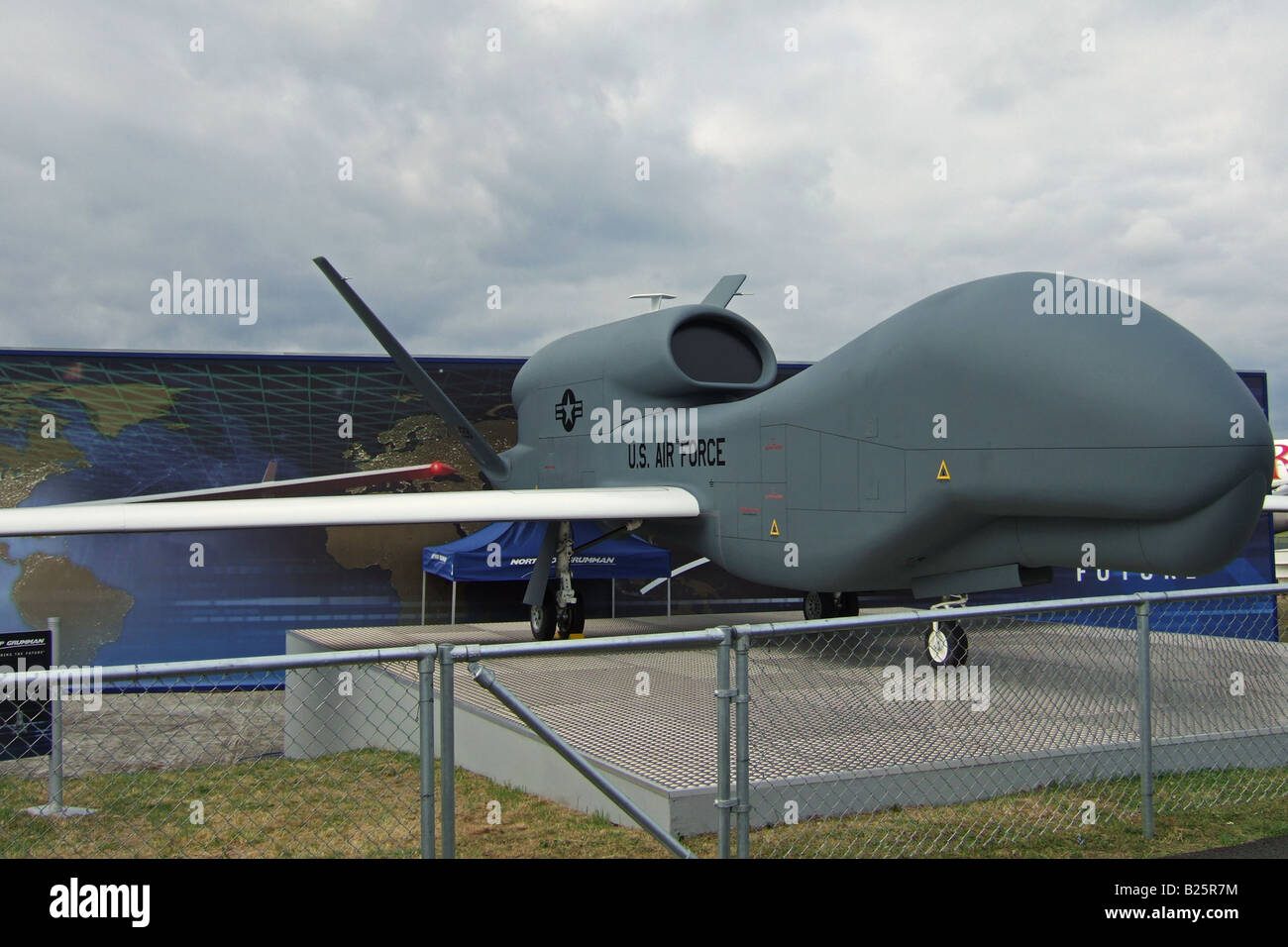 Northrop Grumman BAMS auf der Farnborough Airshow 2008 Stockfoto