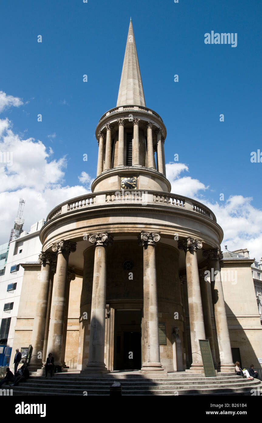All Souls Church auf Langham Place, London England UK Stockfoto