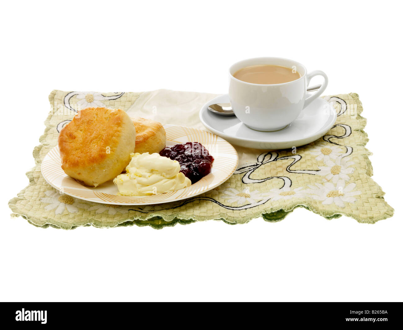 Cream Tea Stockfoto