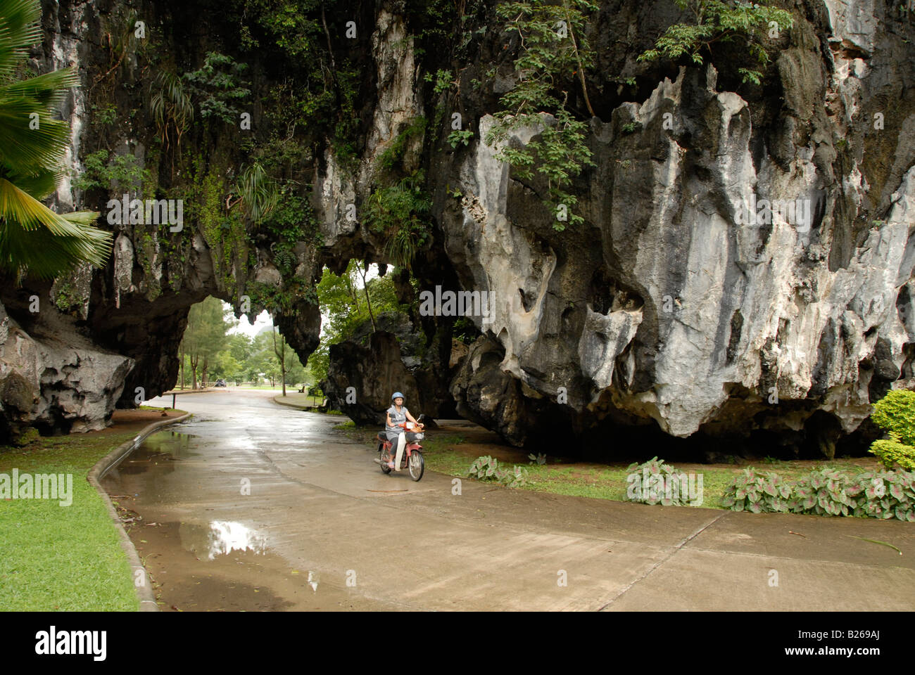 Loch im Felsen, Queens Park, Provinz Phang Nga, thailand Stockfoto