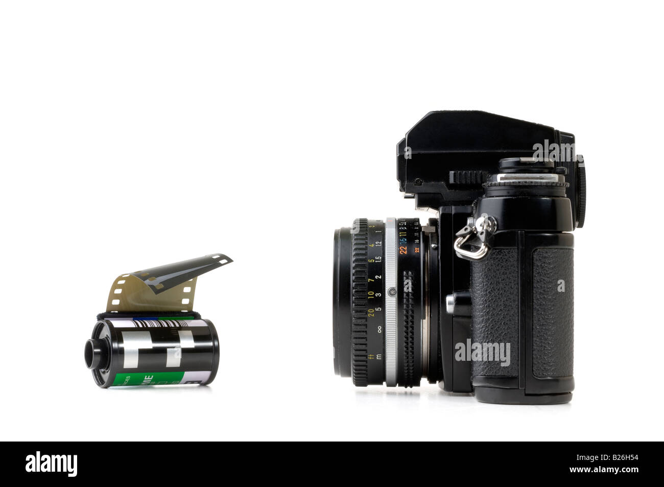 35mm Film-Kamera und Roll von Dia-film Stockfotografie - Alamy