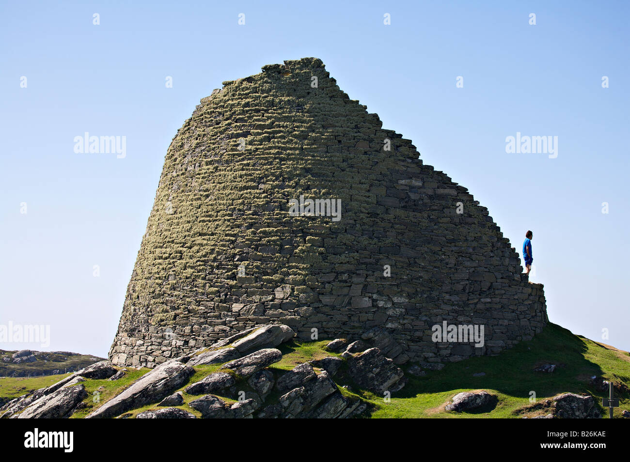 Dun Carloway Broch auf der Isle of Lewis, äußeren Hebriden, Schottland Stockfoto