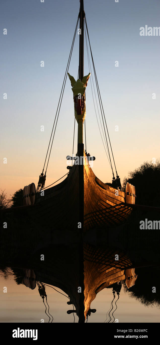 Wikingerschiff Hugin Stockfoto