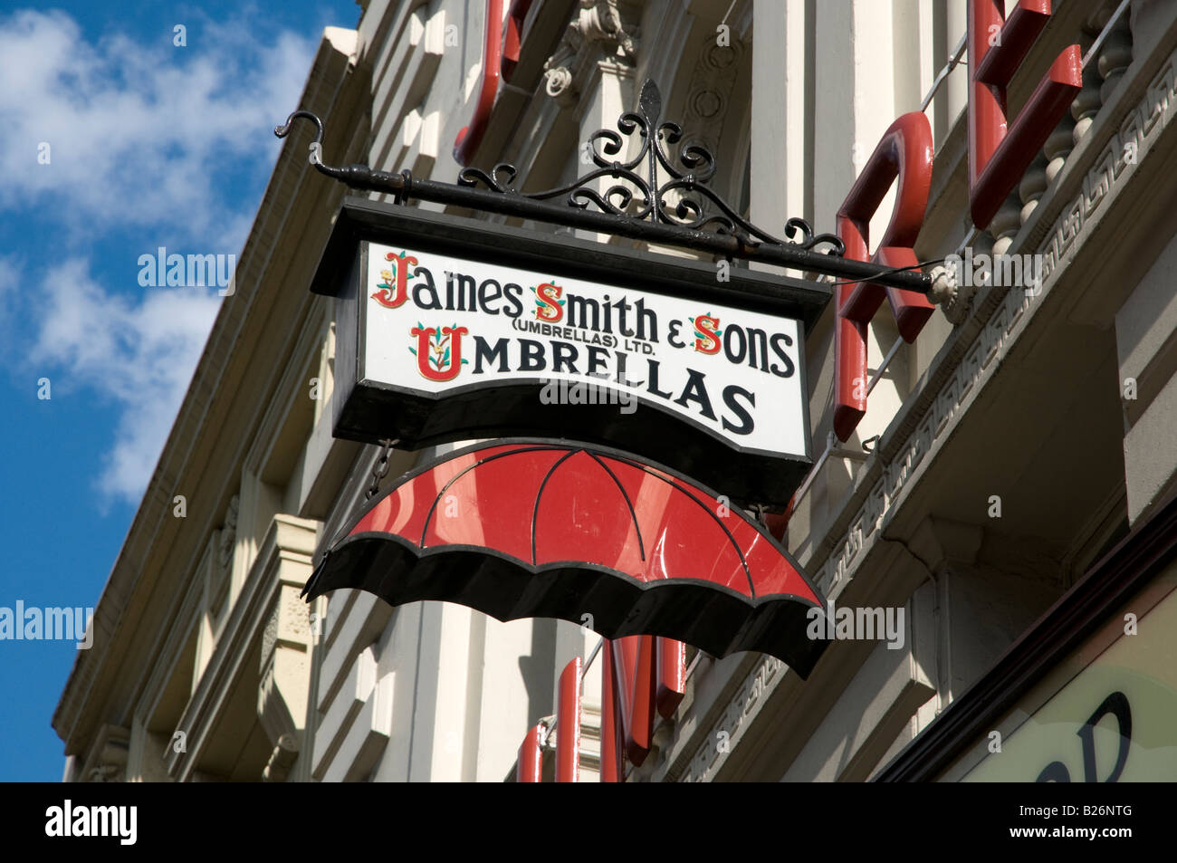 James Smith und Söhne Sonnenschirme, London England UK Stockfoto