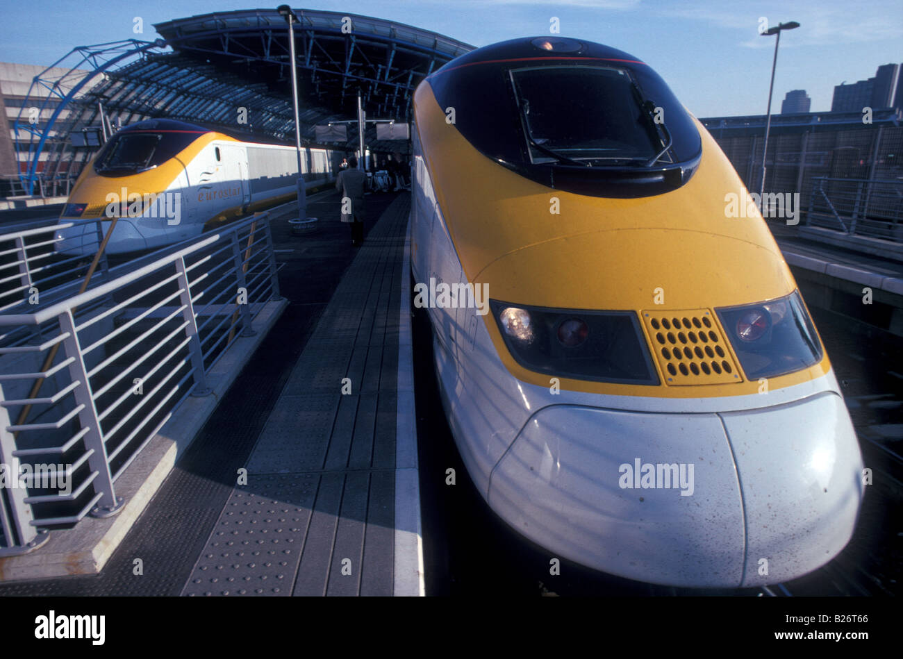 Eurostar-Züge Stockfoto