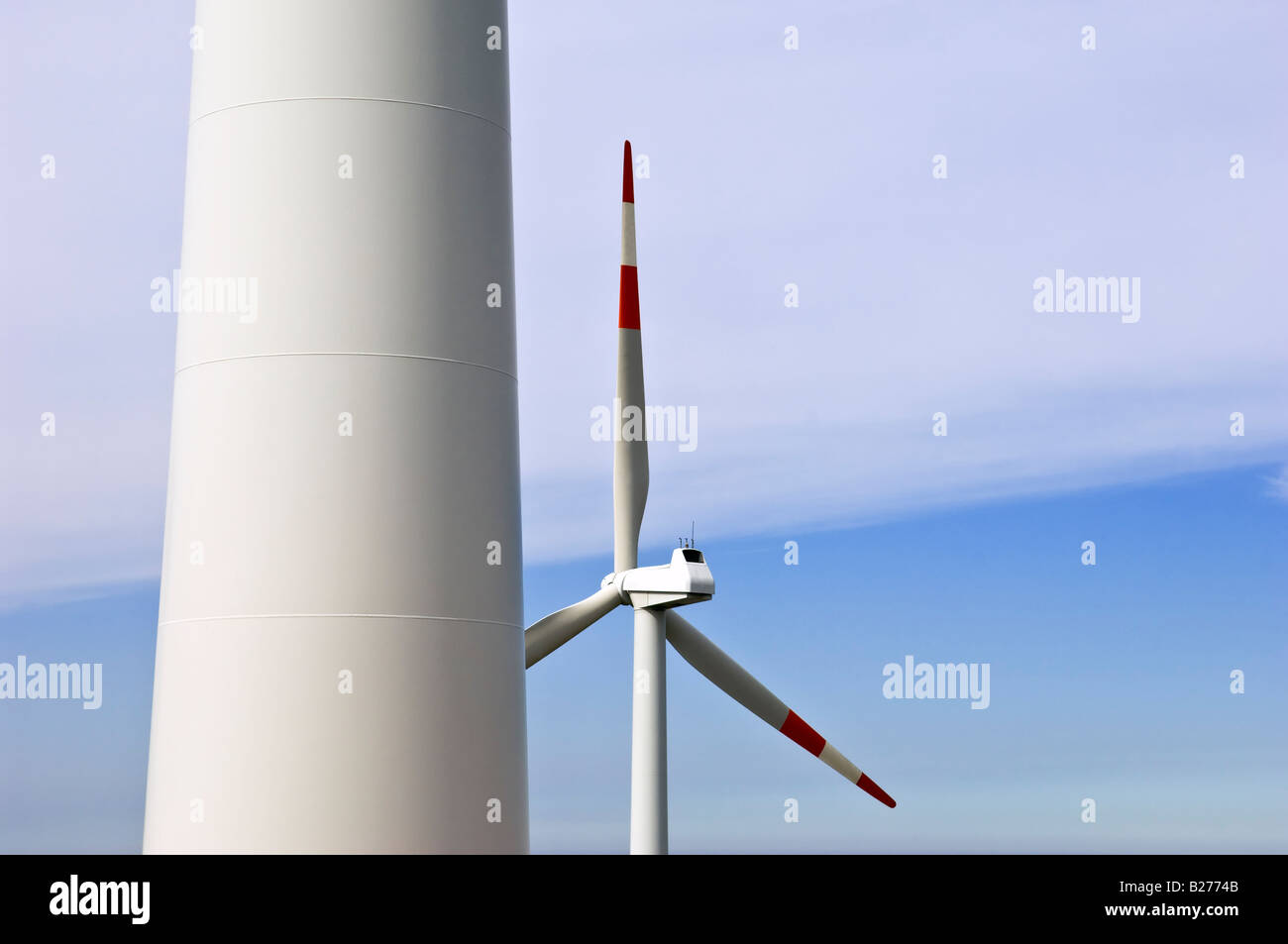 Wind-Turbine-Turm Stockfoto