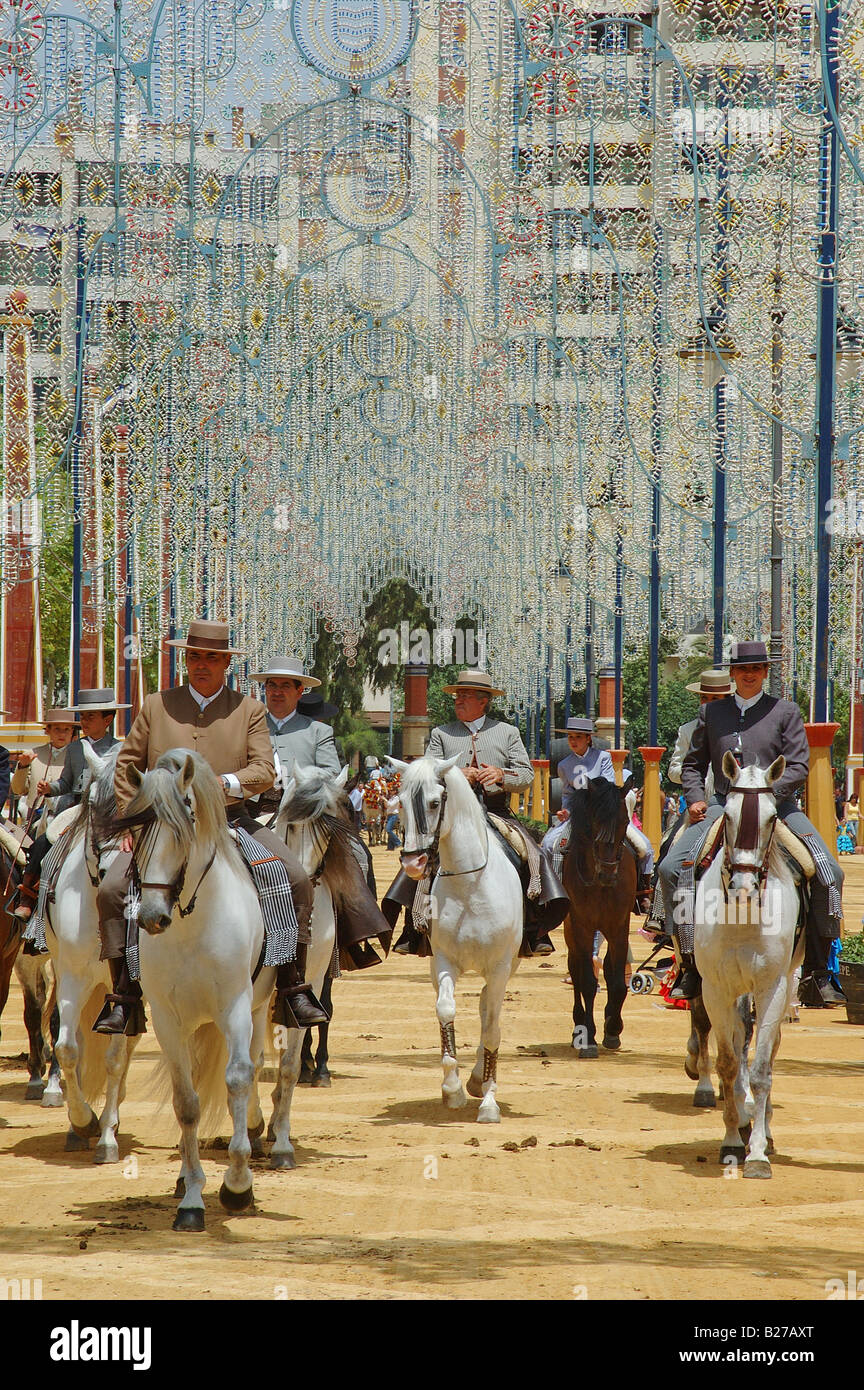 Feria de Caballo de Jerez / Horse Fair in Jerez De La Frontera Stockfoto