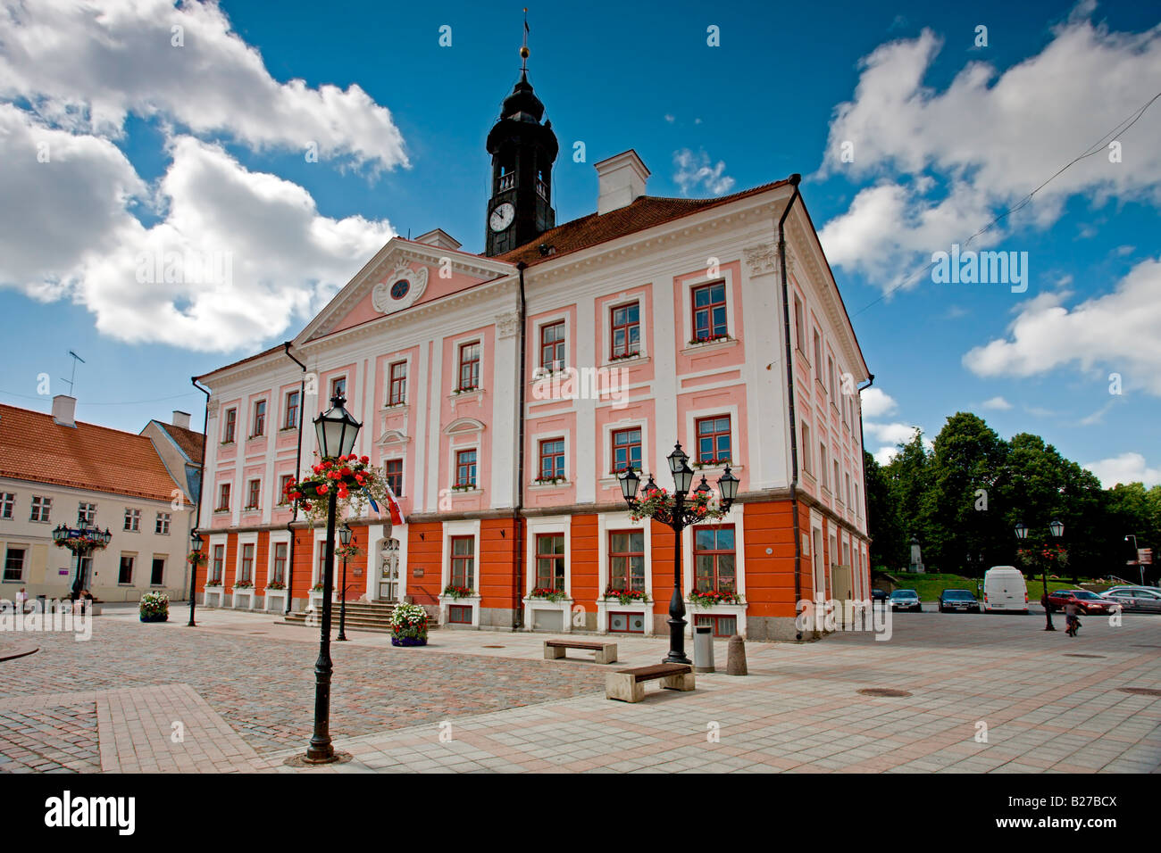 Estland: Tartu-Rathaus Stockfoto