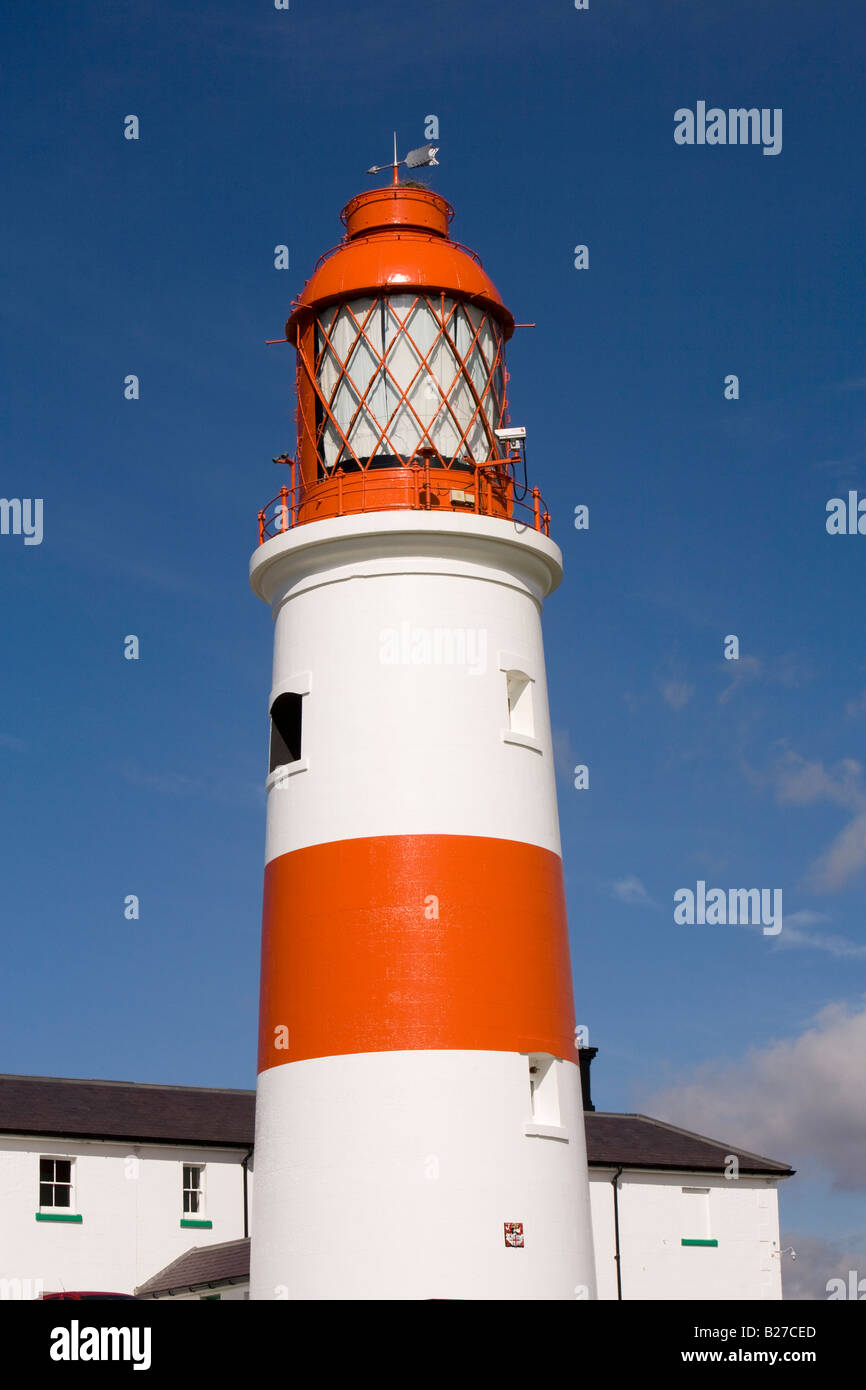 UK-Tyne und tragen Sunderland Souter Leuchtturm eröffnet 1871 die Welten zuerst um elektrisches Licht zu verwenden Stockfoto