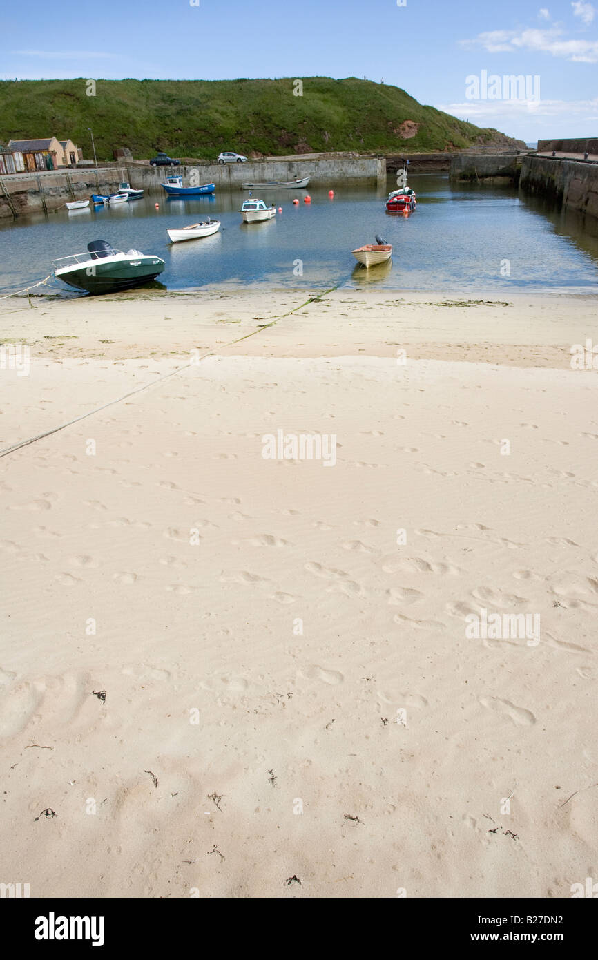 Cruden Bay Harbour, Aberdeenshire, Schottland, Vereinigtes Königreich Stockfoto