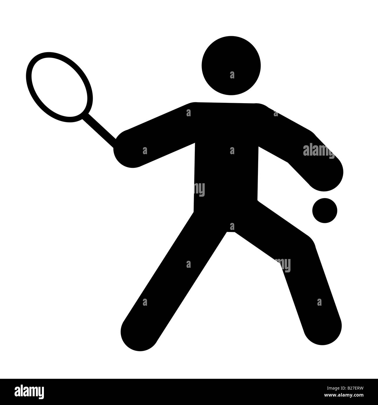 Logo des tennis Stockfoto