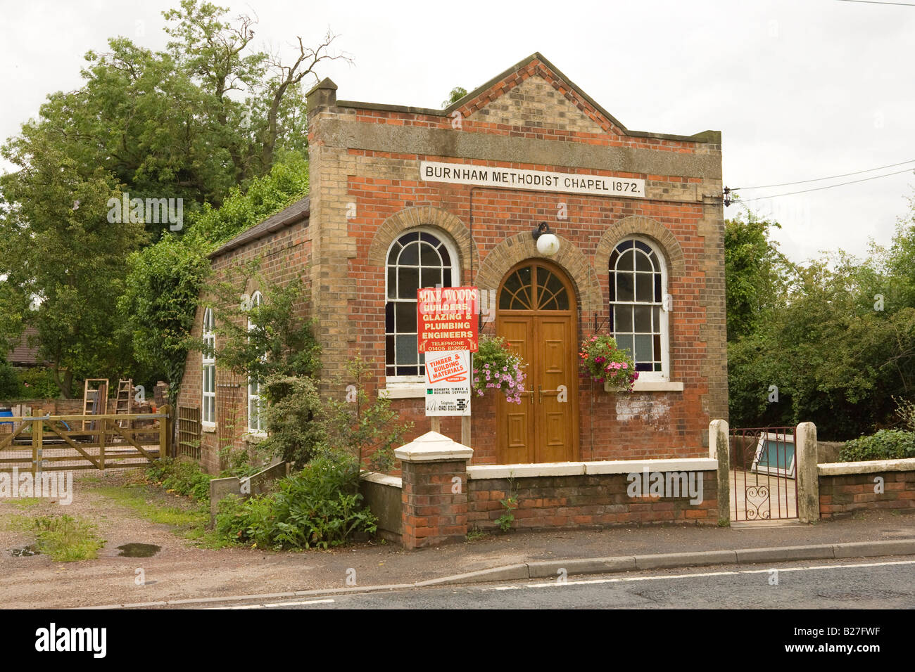 Evangelisch-methodistische Kapelle am Burnham, Lincolnshire, UK Stockfoto