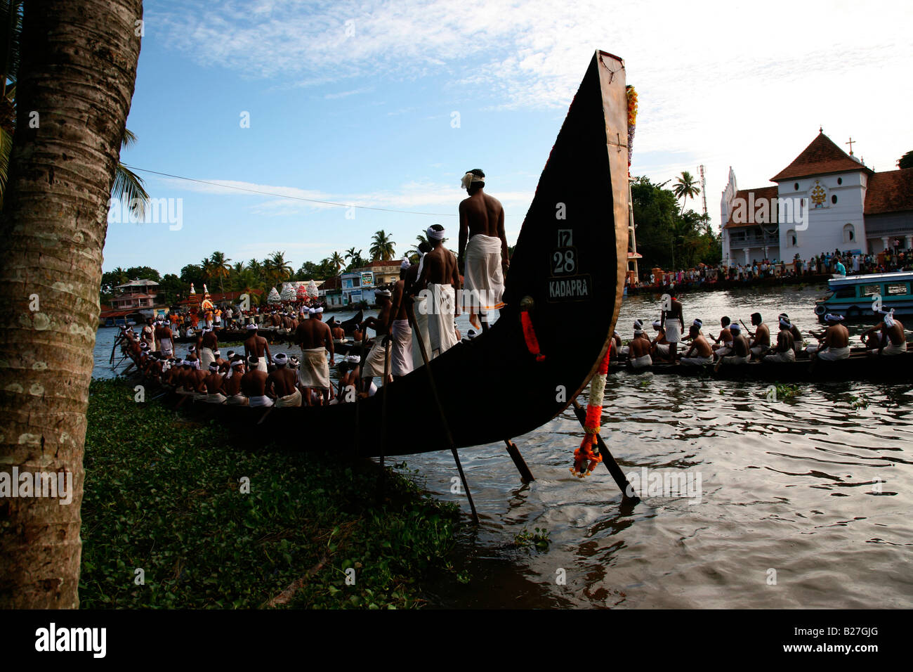 Regatta in Alleppey, Kerala, Indien Stockfoto