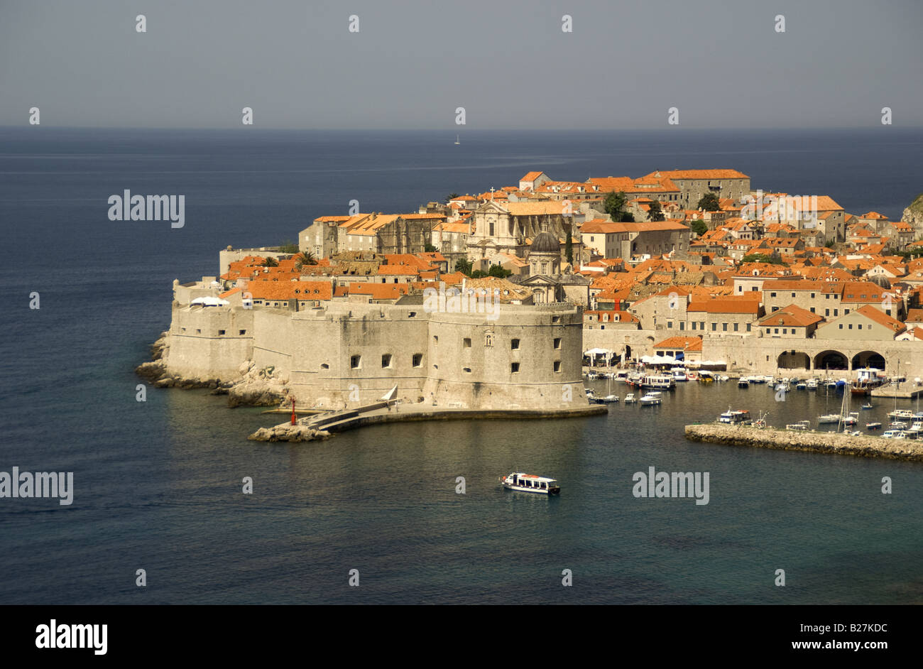 Altstadt von Dubrovnik an dalmatinischen Küste der Adria Stockfoto