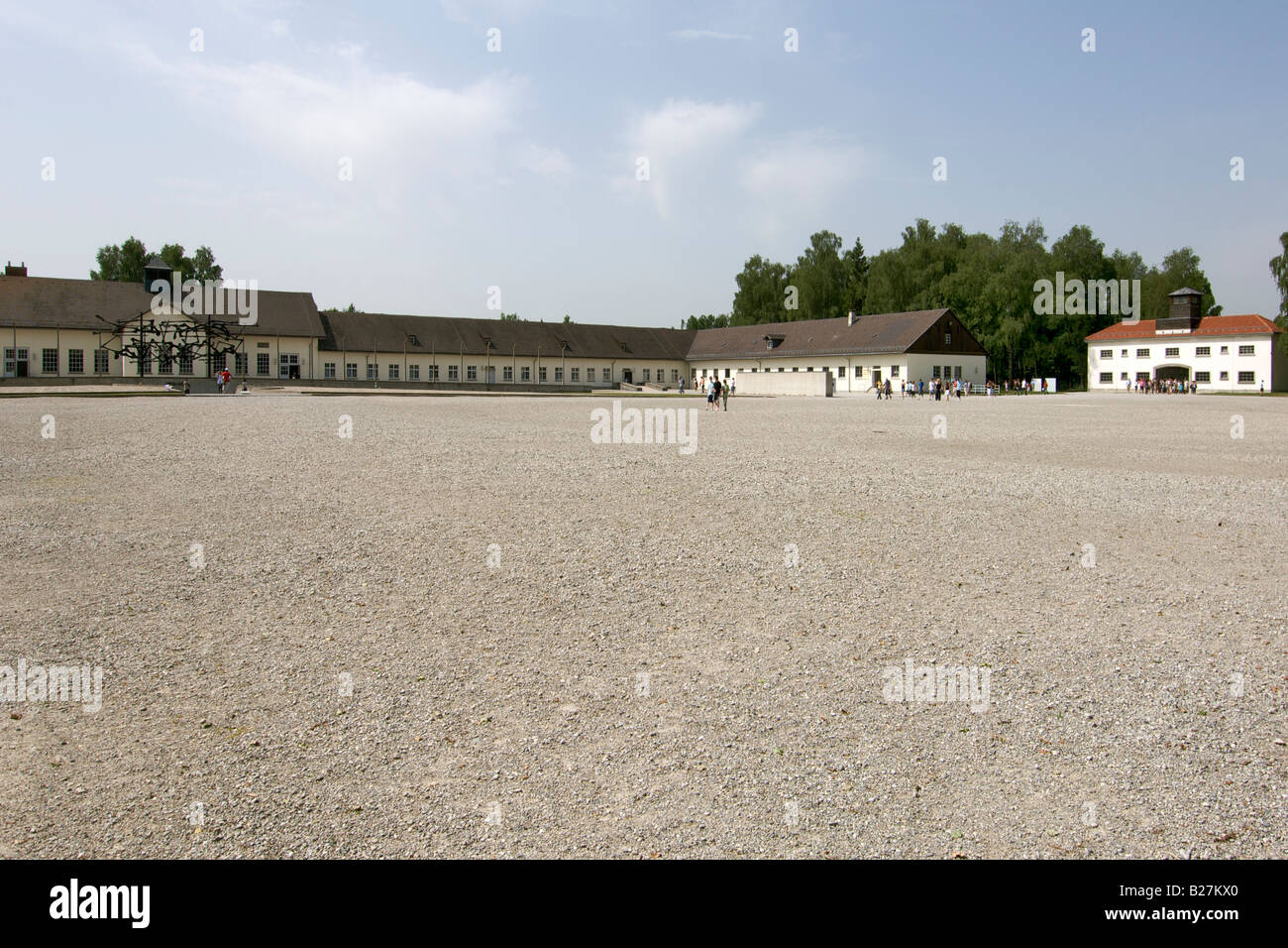 KZ Dachau am Stadtrand von München in Deutschland. Stockfoto