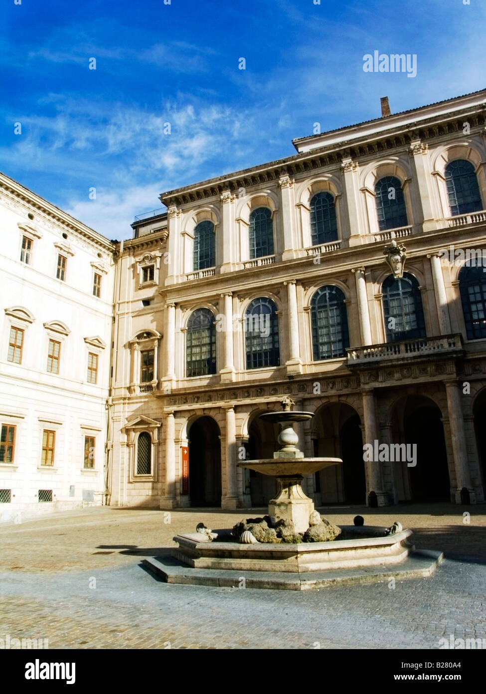 Palazzo Barberini Kunstmuseum antike Rom Latium es barocke Gebäude Architekten, Maderno, Bernini und Borromini Stockfoto