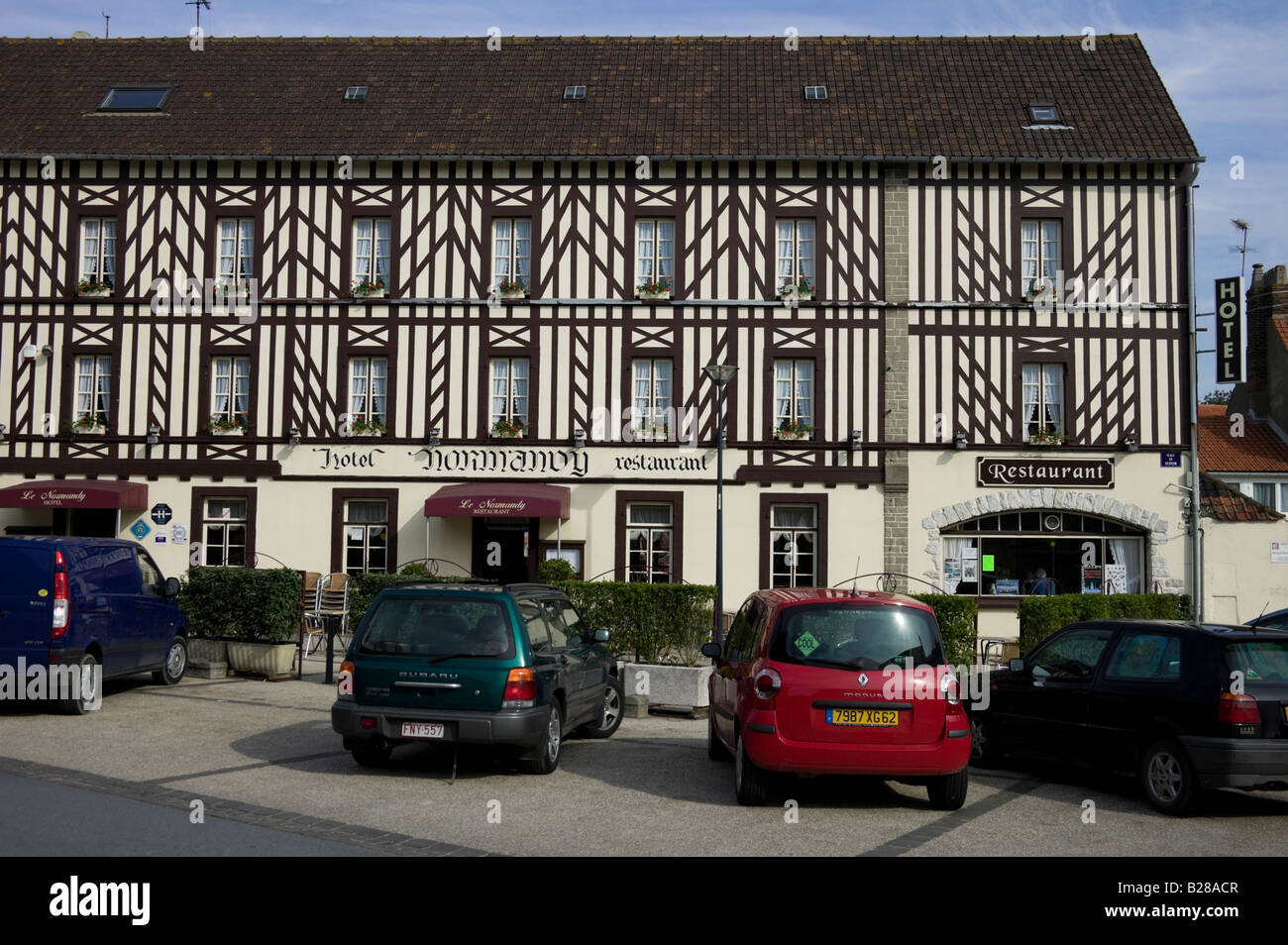 Hotel Normandie, Wissant, Normandie, Frankreich, Europa Stockfoto
