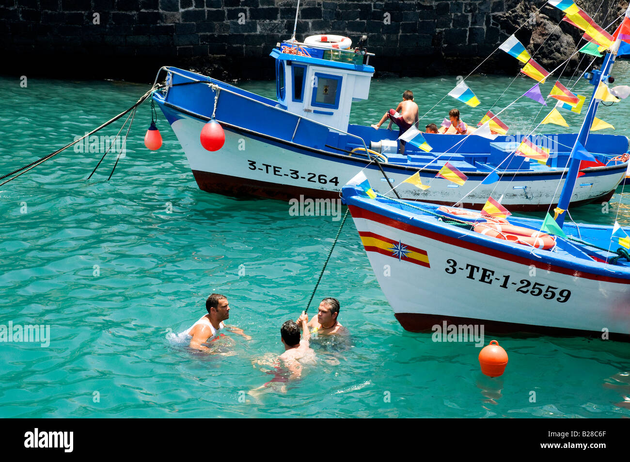 Muelle Pesquero, Puerto De La Cruz, Teneriffa, Spanien Stockfoto