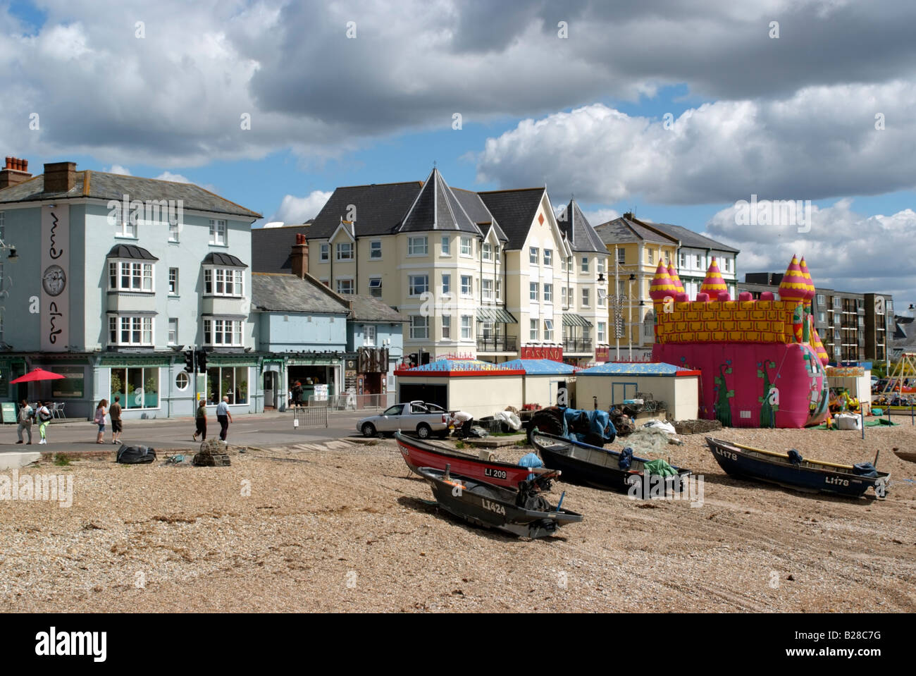 Bognor Regis englischen Seebad in West Sussex England UK Strandpromenade Unterhaltung Strand und Urlaub Unterkunft Stockfoto