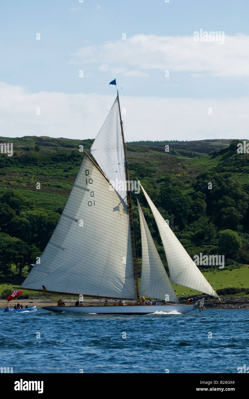 Die Lady Anne, entwickelt ein Fife klassische Yacht Segeln in den Clyde Stockfoto