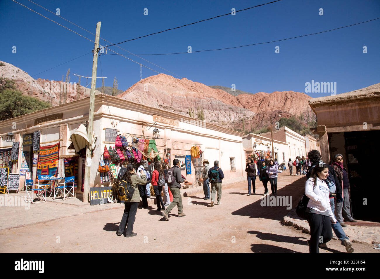 Purmamarca, Provinz Jujuy, Argentinien Stockfoto