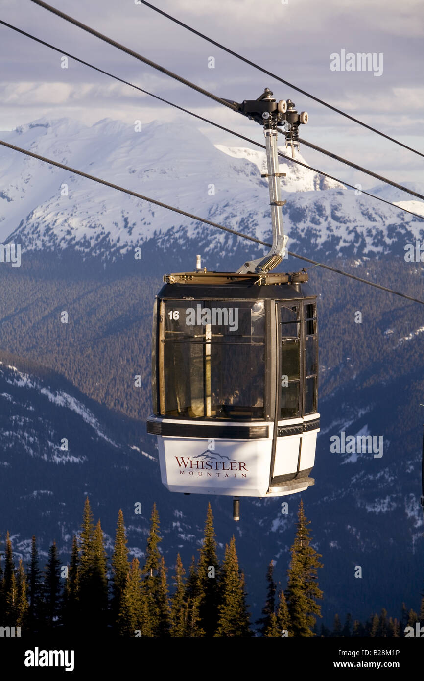 Gondel Whistler Mountain in British Columbia Kanada Stockfoto