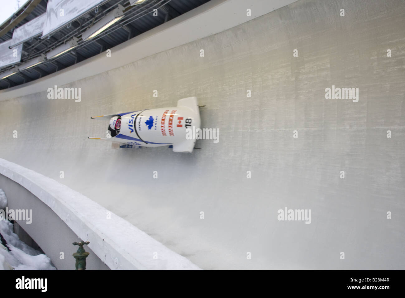 Bobsleding-Whistler sliding center Whistler, British Columbia Kanada Stockfoto