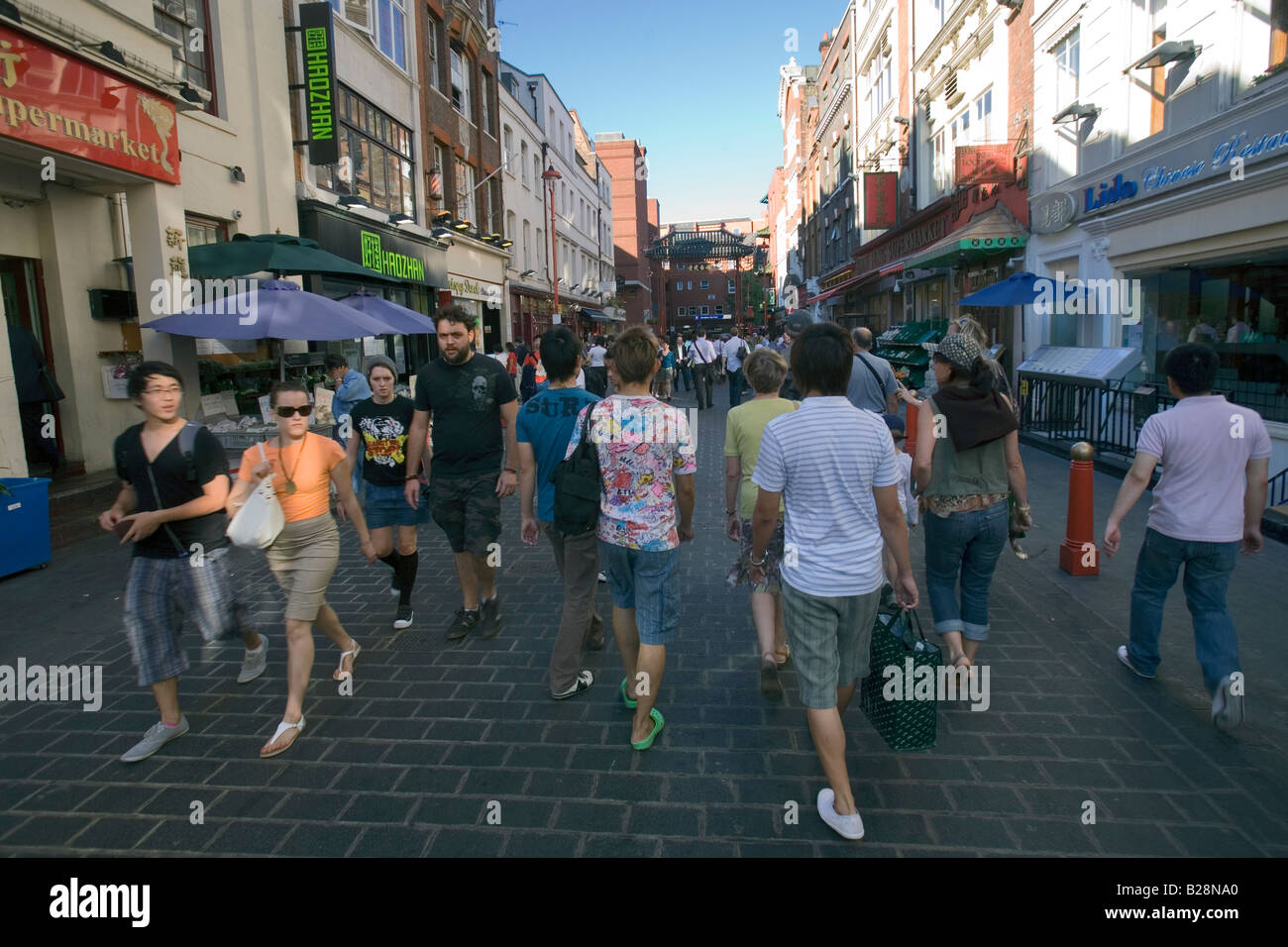 Gerard Street, Chinatown, london Stockfoto