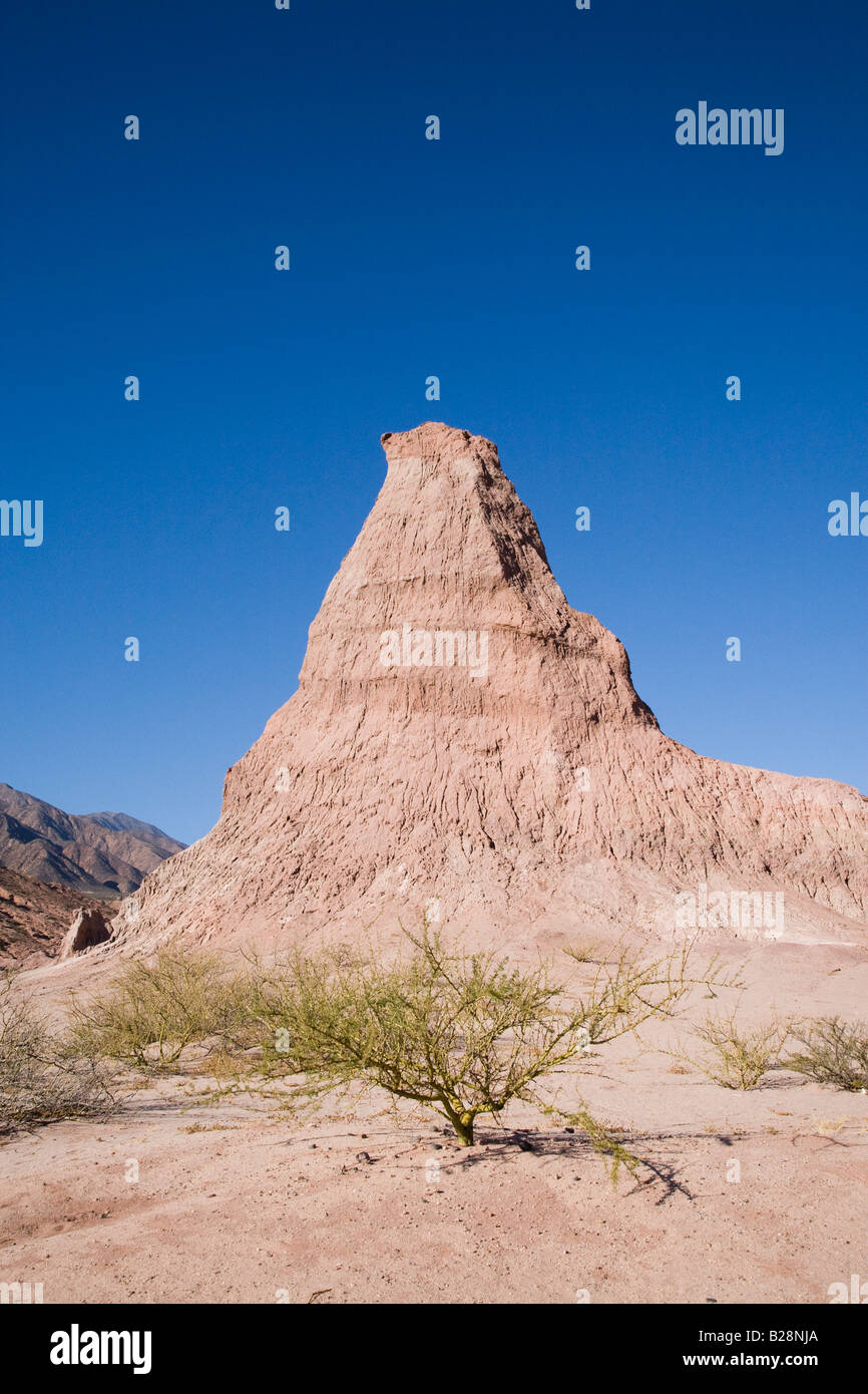 El Obelisco Salta Provinz Argentinien Quebrada de Las Conchas Stockfoto