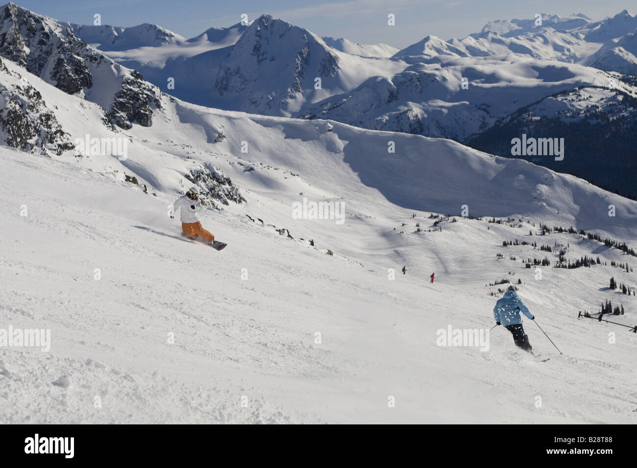 Genießen Sie Somr gepflegt läuft Whistler, British Columbia Kanada Stockfoto