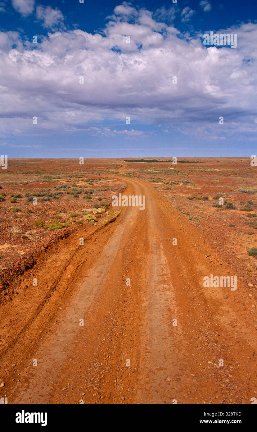 Outback Straße Zentralaustralien Stockfoto