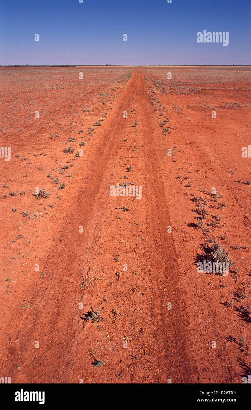 Outback Road, Queensland, Australien Stockfoto
