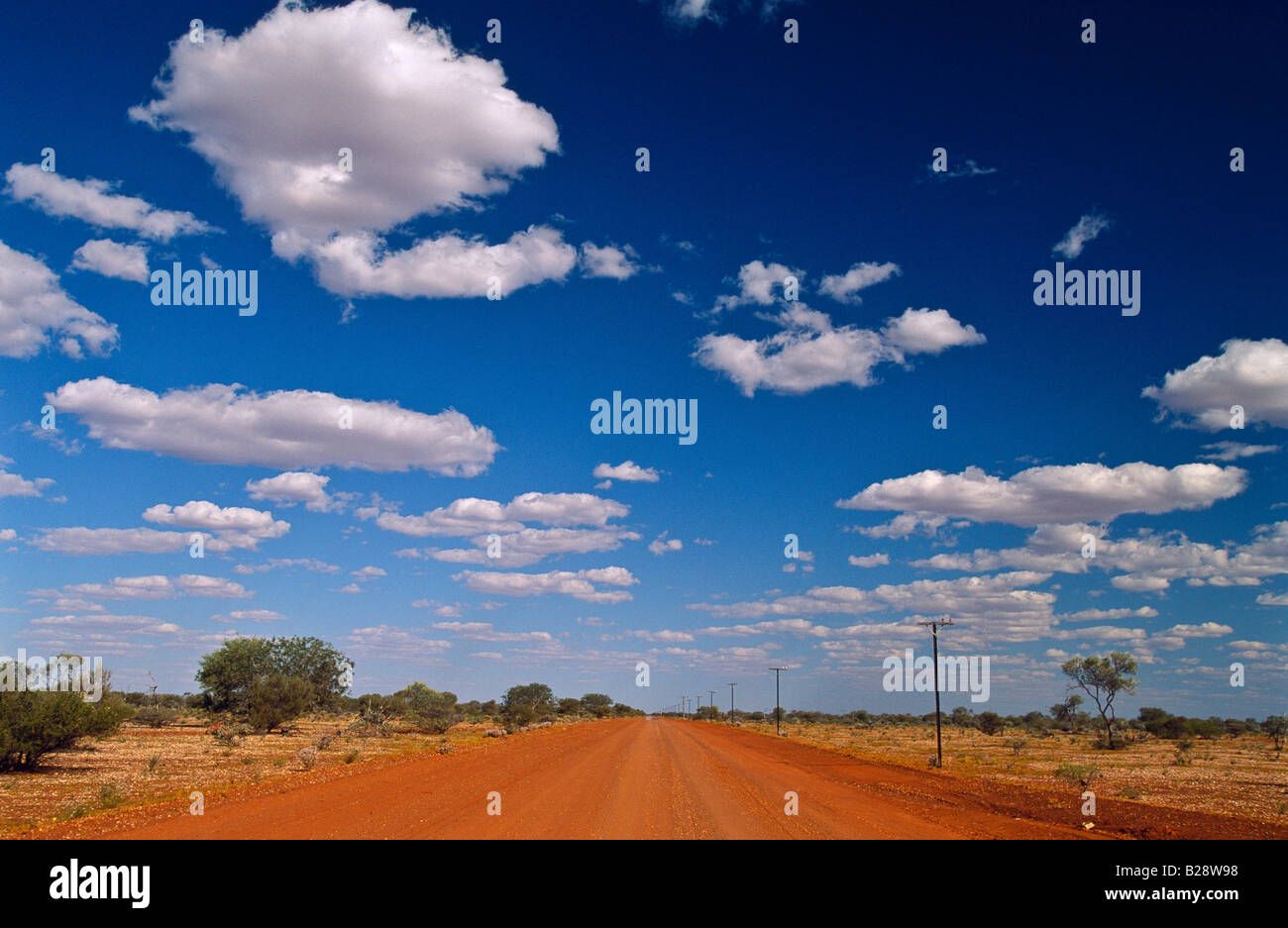 Outback Straße Western Australia Stockfoto