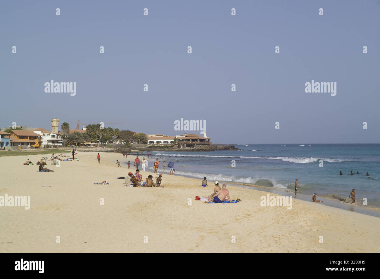 Strand Santa Maria Insel Sal Kapverden Stockfoto