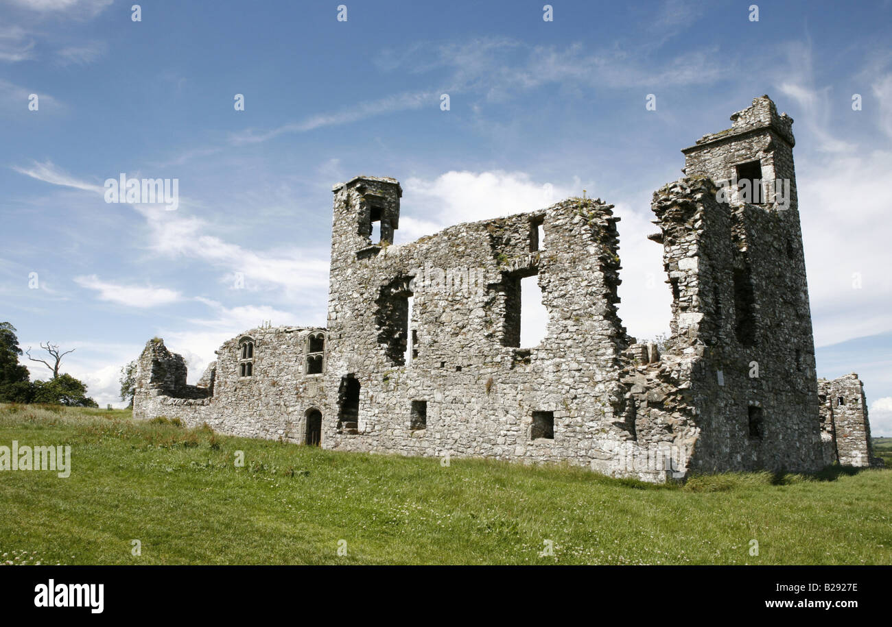 Ruine Slane Hill, Co Meath, Irland-Eire. Verbunden mit Saint Patrick Stockfoto