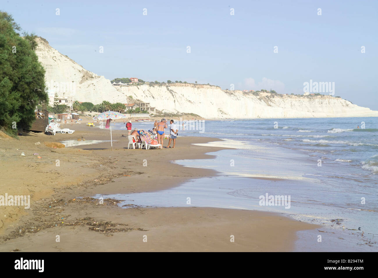 Strand Lido Rossello in der Nähe von Agrigento Sizilien Stockfoto