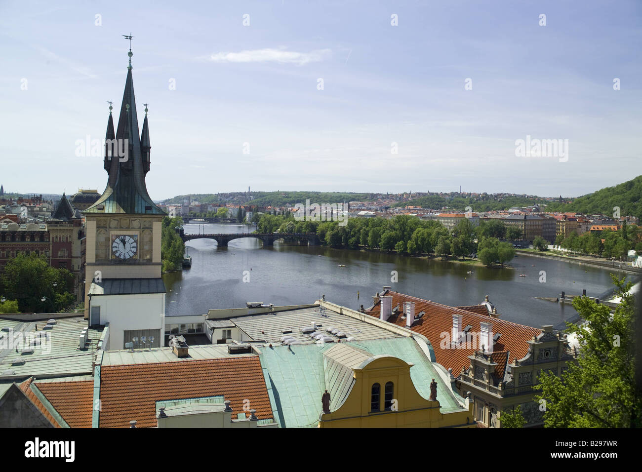 Fluss Vltava Prag Ref WP TARU 000728 018 Datum obligatorisch CREDIT Welt Bilder Photoshot Stockfoto