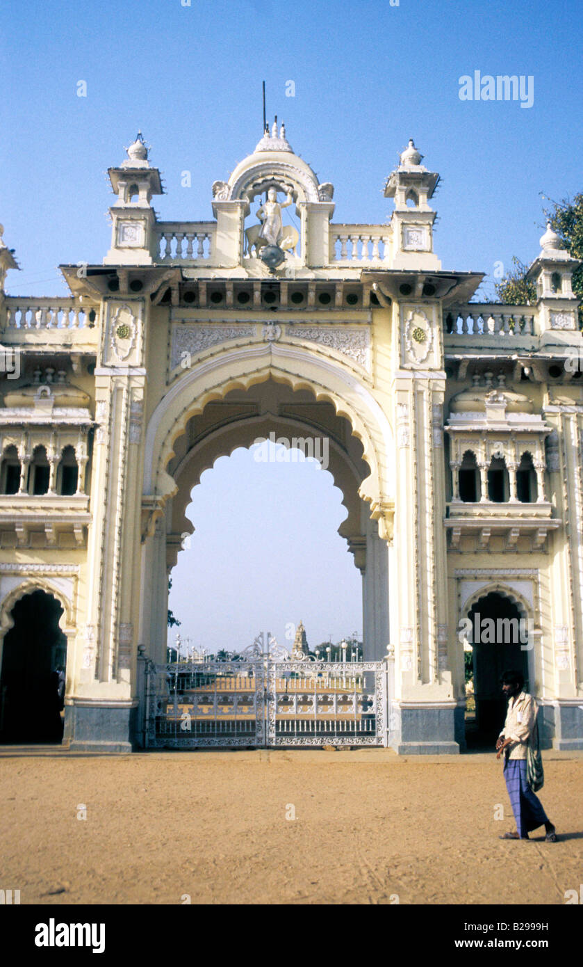 Süd-Indien Karnataka Mysore Maharadscha Palast Stockfoto