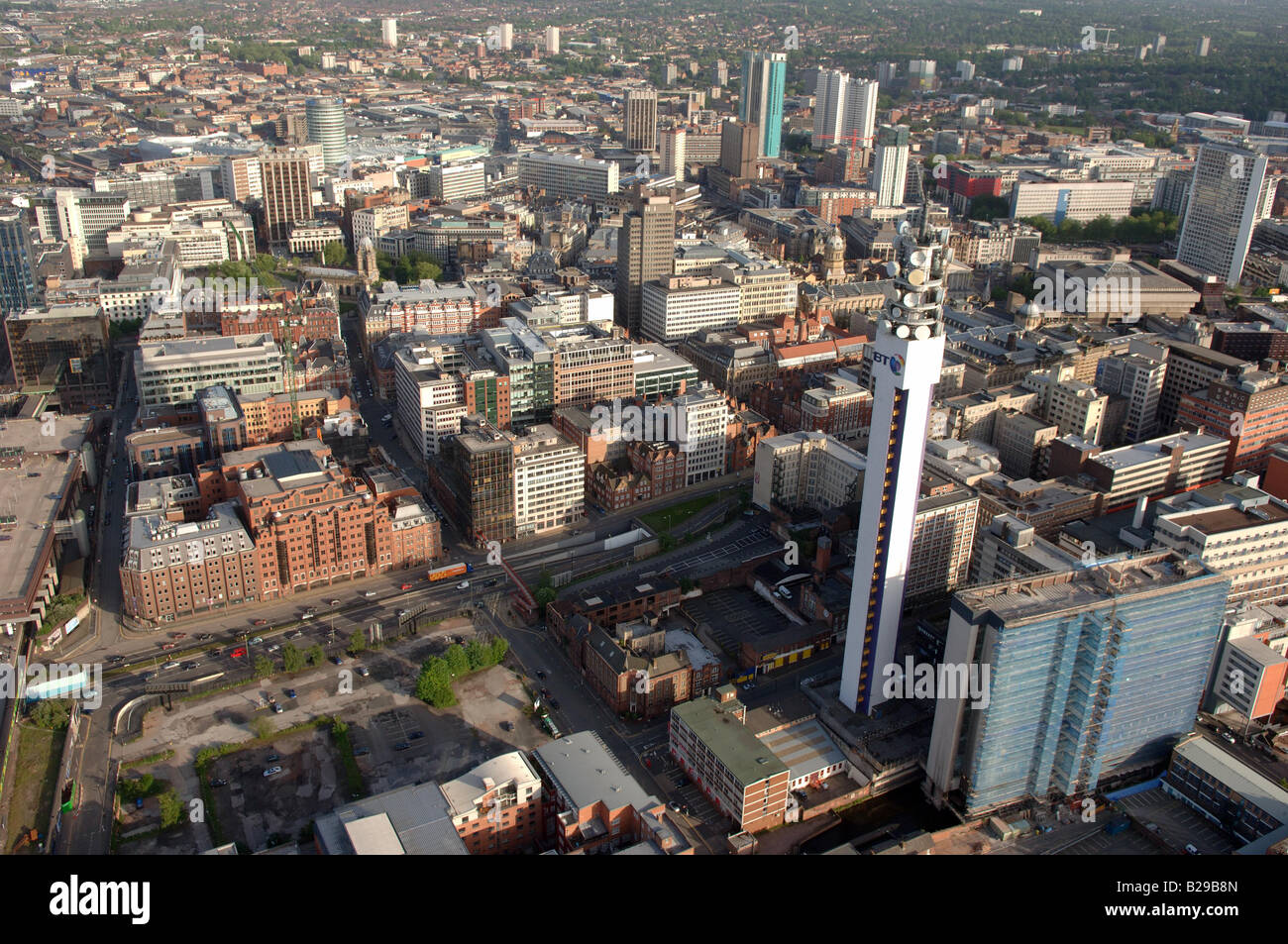 Birmingham Centre und BT Tower Datum 12 03 2008 Ref ZB648 111149 0011 obligatorische CREDIT Welt Bilder Photoshot Stockfoto