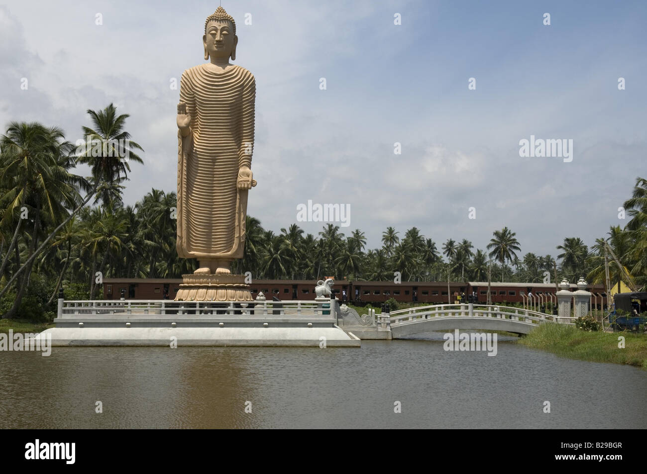 Buddhistischen Schrein nach dem Tsunami in Sri Lanka Stockfoto