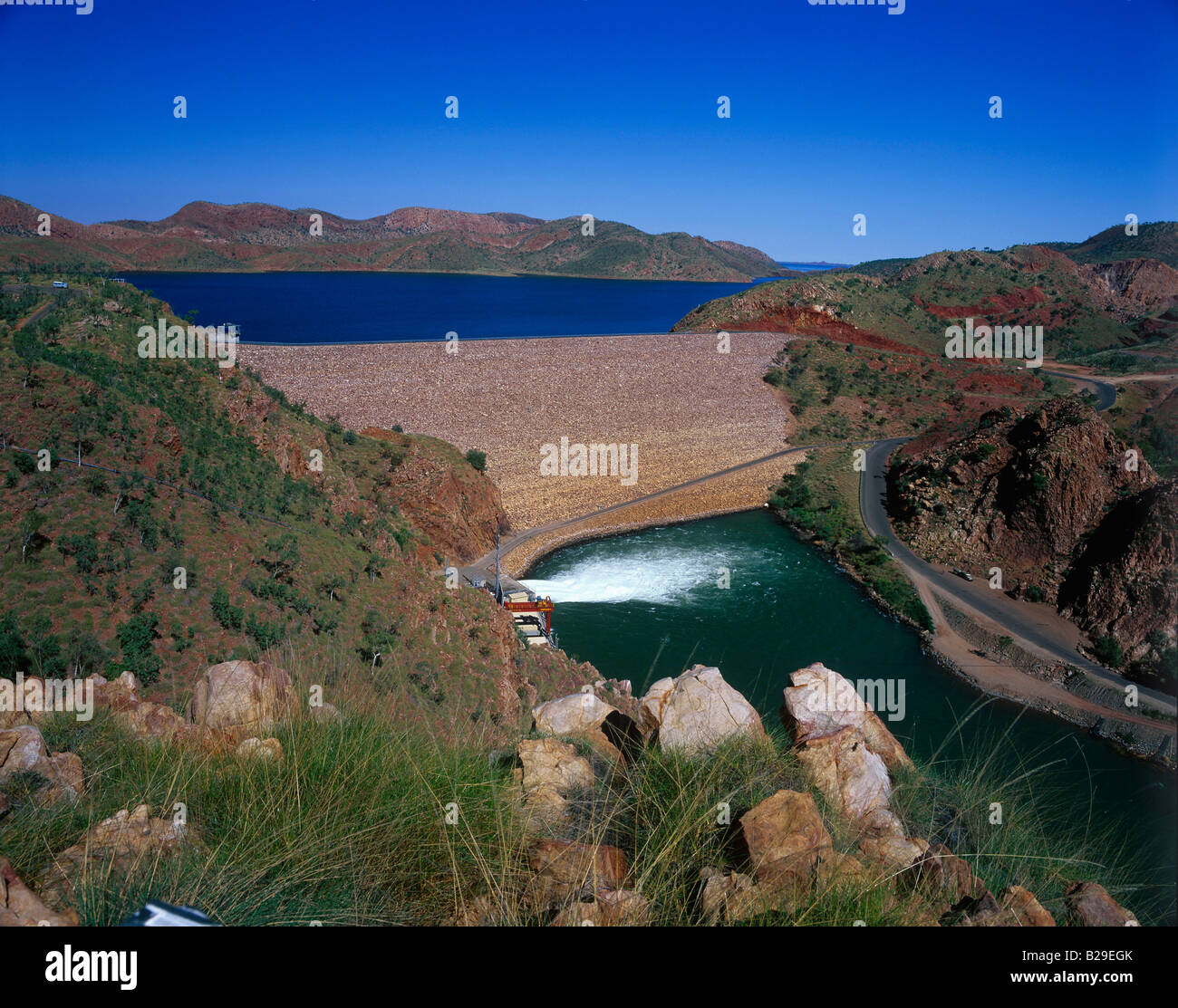 Ord River Dam / Kununurra Stockfoto